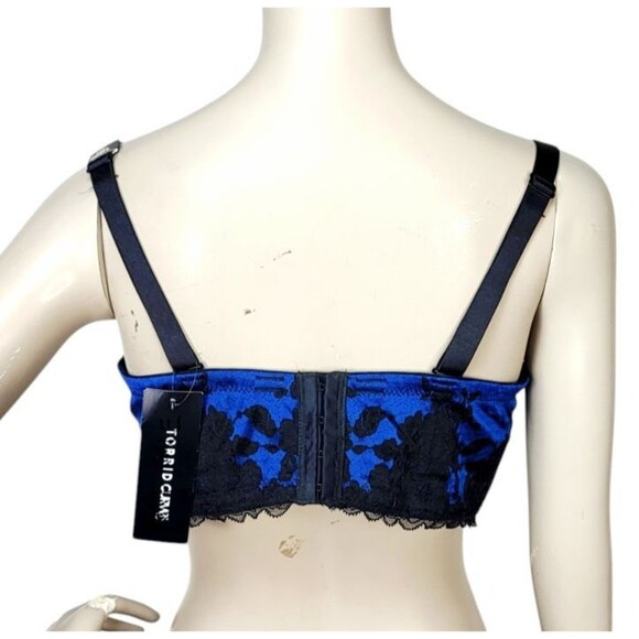 Torrid Lace Blue Strappy Convertible 6 Ways to Wear Strapless Push-Up Bra 42DDD - Picture 13 of 15